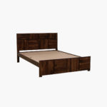 Berang Sheesham Wood Bed without Storage (Teak Finish) - Image 7