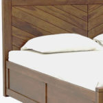 Vector Sheesham Wood Queen Size Bed with Hydraulic Box Storage (Teak Finish) - Image 7