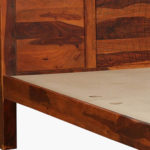 Newvo Sheesham Wood Single Bed in Honey Oak Finish - Image 7