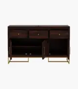 Jelt Sheesham Wood Sideboard and Cabinet (Walnut Finish) - Image 7