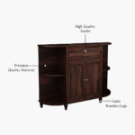 Tryra Sheesham Wood Storage Cabinet and Sideboard (Walnut Finish) - Image 7