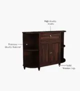 Tryra Sheesham Wood Sideboard and Cabinet (Walnut Finish) - Image 7