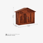 Hanswon Sheesham Wood Wine Rack (Honey Finish) - Image 8