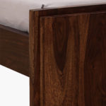 Berang Sheesham Wood Bed without Storage (Teak Finish) - Image 8