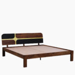 Alamod Sheesham Wood Queen Size Bed without Storage (Teak Finish) - Image 7