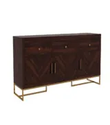 Jelt Sheesham Wood Sideboard and Cabinet (Walnut Finish) - Image 8
