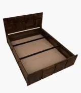 Turben Sheesham Wood Queen Size Bed with Box Storage (Walnut Finish) - Image 8