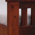 Royal Sheesham Wood Single Bed Honey Finish - Image 9