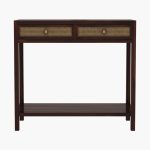 Apeak Sheesham Wood Console Table with Drawer Storage (Walnut Finish) - Image 3
