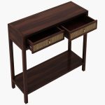 Apeak Sheesham Wood Console Table with Drawer Storage (Walnut Finish) - Image 4