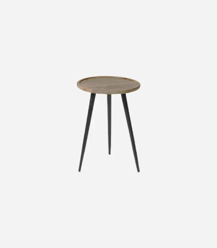 Sabek Mango Wood Side Table (Mango Finish)