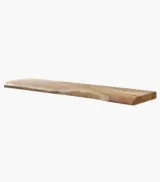 Candregal Acacia Wood Shelf in 110 cm Length (Natural Finish) - Image 2
