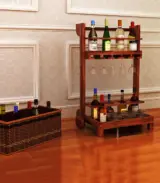 Bestroll Sheesham Wood Bar Trolley (Teak Finish)