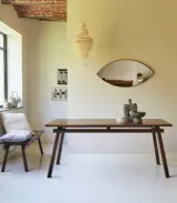 Arket Solid Mango Wood Table For 6 to 8 People (Natural Finish)
