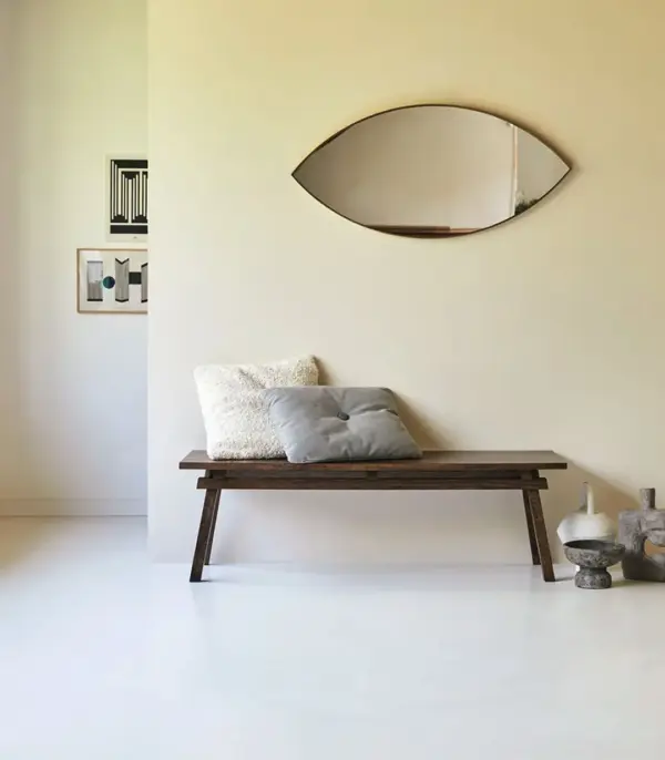 Arket Solid Mango Wood Bench (Teak Finish)