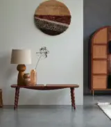 Anyouk Solid Mango Wood Bench (Teak Finish)