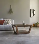 Jilla Solid Sheesham Wood Coffee Table (Natural Finish)
