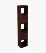 Sokyo Sheesham Wood Wall Shelf with Two Drawers Storage (Walnut Finish) - Image 2