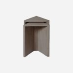 Folay Contemporary Nesting Side Tables Sandblast Grey Finish Mango Wood - Image 3