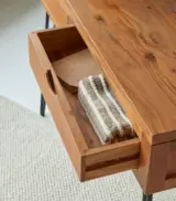 Ark Bonnie Acacia Wood Console Table with Drawer Storage (Natural Finish) - Image 4