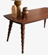 Anyouk Solid Mango Wood Table For 4-6 People (Natural Finish) - Image 2