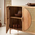 Syno Solid Mango And Rattan Sideboard 115 cm - Image 2