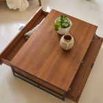Urban Solid Acacia Coffee Table With Storage - Image 2