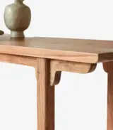 Elite Solid Acacia Wood Console Table (Natural Finish) - Image 2