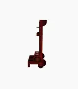 Bestroll Sheesham Wood Bar Trolley (Mahogany Finish) - Image 4