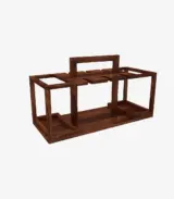 Villezas Sheesham Wood Bar Cabinet (Honey Finish) - Image 3