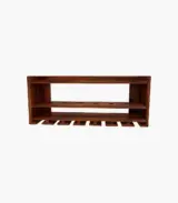 Elenor Sheesham Wood Wine Rack (Teak Finish) - Image 3