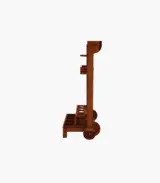 Bestroll Sheesham Wood Bar Trolley (Teak Finish) - Image 3