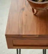 Ark Bonnie Acacia Wood Console Table with Drawer Storage (Natural Finish) - Image 3