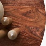 Canja Solid Sheesham Wood Round Table (Natural Finish) - Image 3