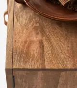 Syno Solid Mango Wood and Rattan Sideboard (Honey Finish) - Image 3