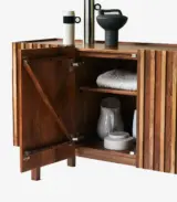 Mylo Solid Mango Wood Sideboard (Honey Finish) - Image 3