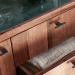 Zade Solid Sheesham and Marble Sideboard 175 cm - Image 3