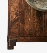 Arket Solid Mango Wood Sideboard and Cabinet (Walnut Finish) - Image 3