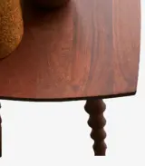 Anyouk Solid Mango Wood Bench (Teak Finish) - Image 3