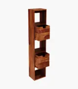 Lagra Solid Acacia Wood with Metal Frame Console Table (Honey Finish) - Image 4