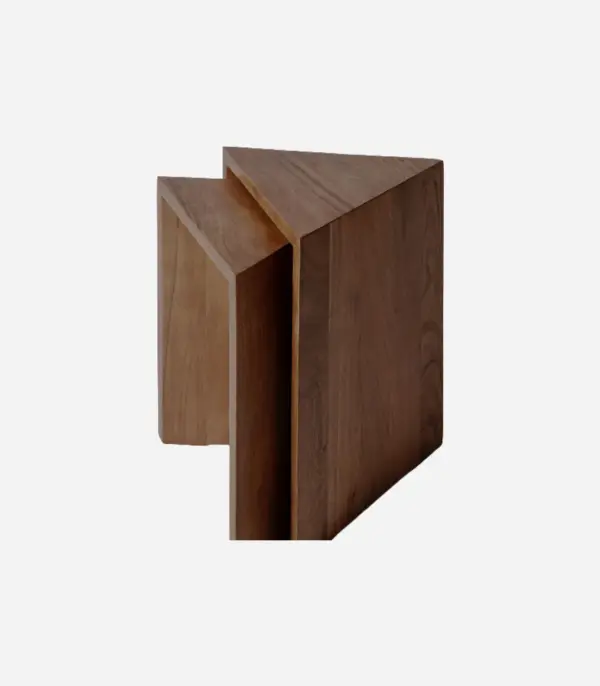 Folay Mango Wood Nesting Side Tables (Walnut Finish)
