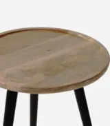 Sabek Mango Wood Side Table (Mango Finish) - Image 4