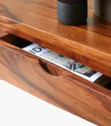 Ark Bonnie Sheesham Wood Console Table with Drawer Storage (Natural Finish) - Image 3