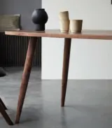 Lazara Solid Mango Wood Dining Table Set (Natural Finish) - Image 2