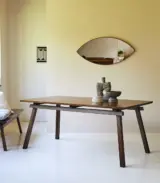 Arket Solid Mango Wood Table For 6 to 8 People (Natural Finish) - Image 4