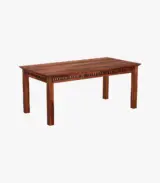 Arolph Sheesham Wood 6 Seater Dining Table Set (Honey Finish) - Image 4