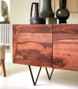 Cetric Solid Sheesham Wood Sideboard (Honey Finish) - Image 4