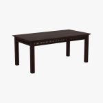 Arolph Sheesham Wood 6 Seater Dining Table Set with Bench (Walnut Finish) - Image 4