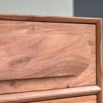 Olga Solid Acacia Storage Chest Of Drawers - Image 4