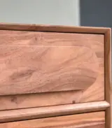 Oilga Acacia Wood Chest Of Drawers (Natural Finish) - Image 4